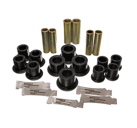 Energy Suspension 97-03 Ford F100/F150/F250 2WD Black Rear Leaf Spring Bushing Set