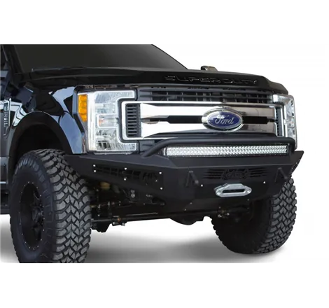 Addictive Desert Designs 17-18 Ford F-250 HoneyBadger Front Bumper w/ Winch Mount