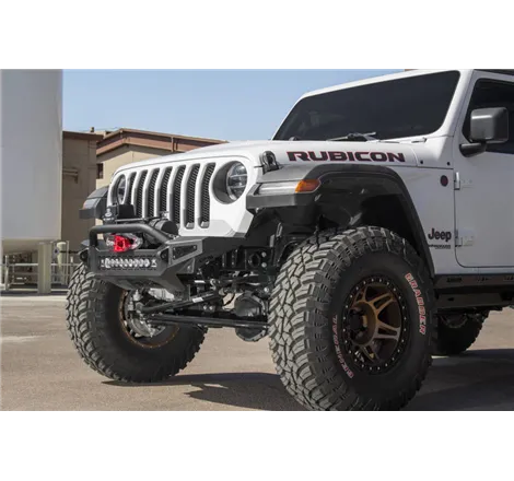 Addictive Desert Designs 2018 Jeep Wrangler JL Rock Fighter Front Bumper w/ Low Profile Top Hoop