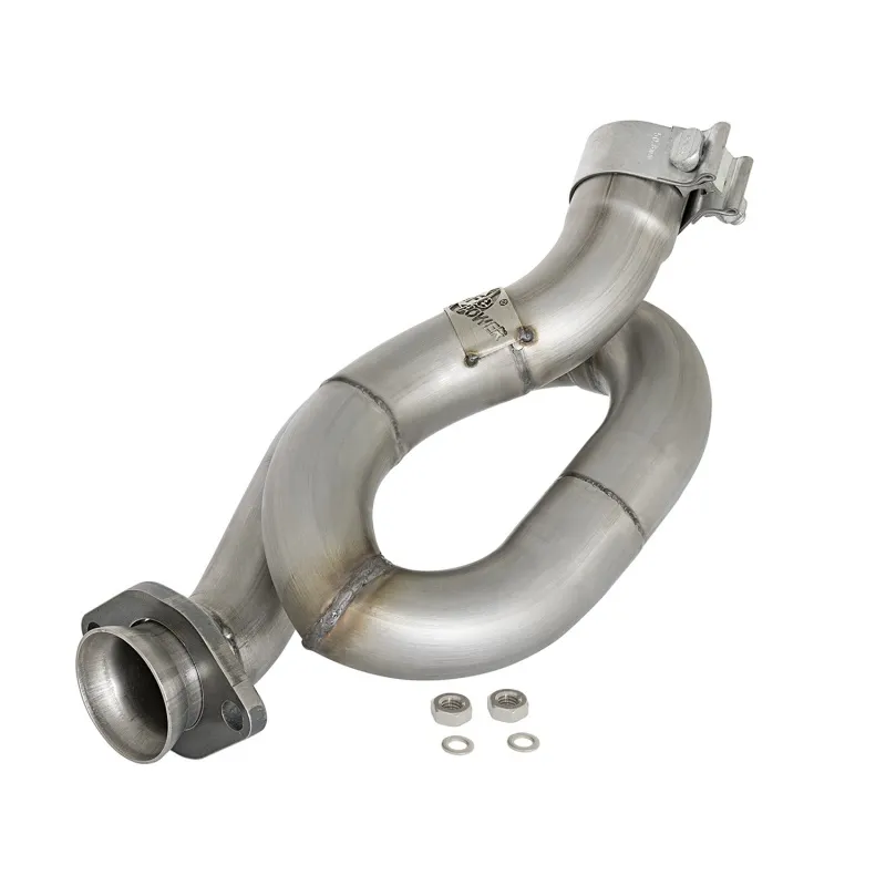 aFe POWER Twisted Steel Loop Relocation Pipe 12-18 Jeep Wrangler (JK) V6 3.6L