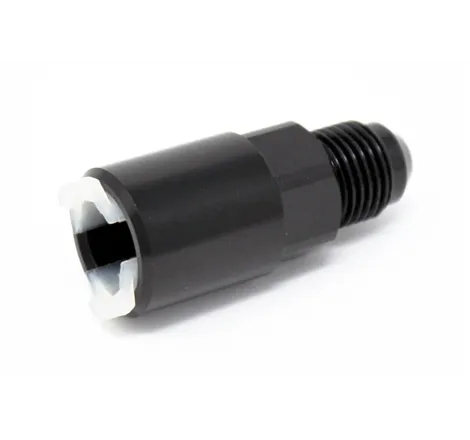 Torque Solution Push-On Quick Disconnect Adapter Fitting: 3/8in SAE to -6AN Male Flare