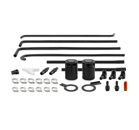 Mishimoto 08-14 Subaru WRX Baffled Oil Catch Can Kit - Black