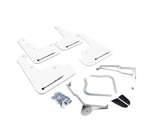 Rally Armor 15-21 Subaru WRX/STI White UR Mud Flap w/Black Logo