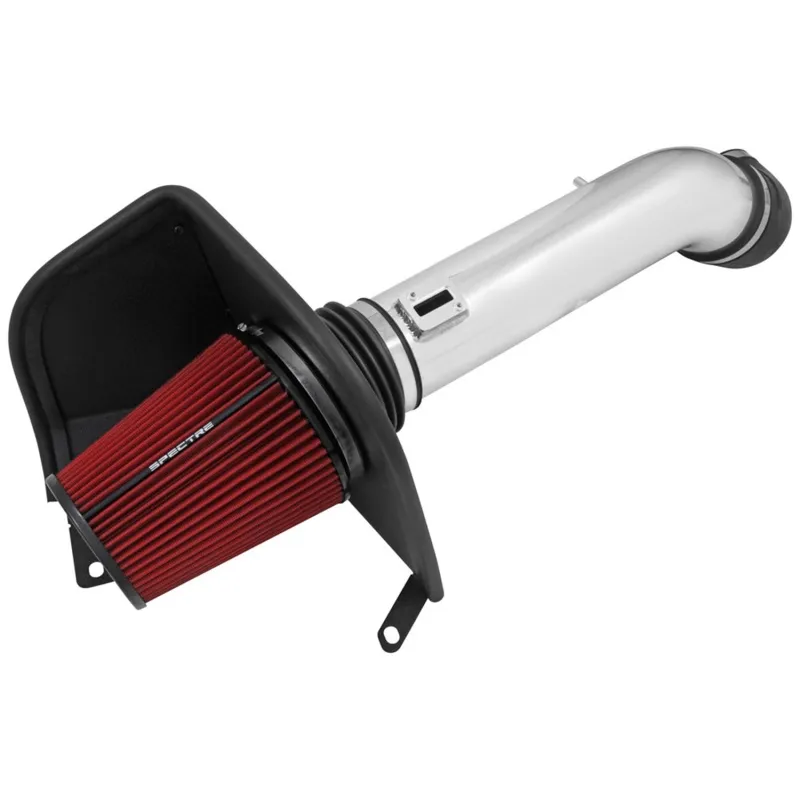 Spectre 16-17 GM 2500HD/3500HD V8-6.0L F/I Air Intake Kit - Polished w/Red Filter