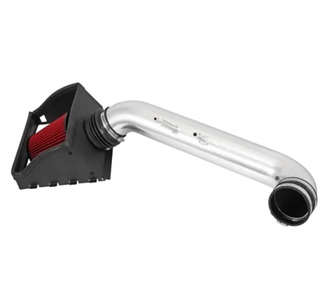 Spectre 15-18 Ford F150 V8-5.0L F/I Air Intake Kit - Polished w/Red Filter