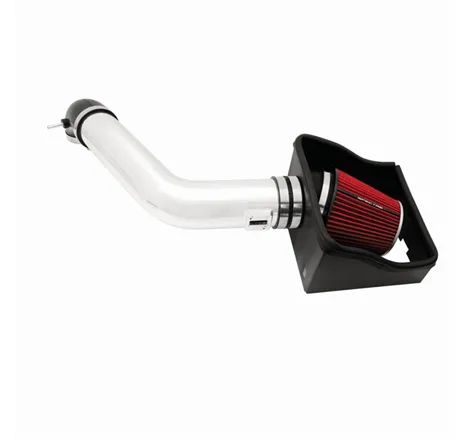 Spectre 09-10 Ford F150 V8-5.4L F/I Air Intake Kit - Polished w/Red Filter