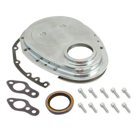 Spectre SB Chevrolet Timing Chain Cover - Polished Aluminum