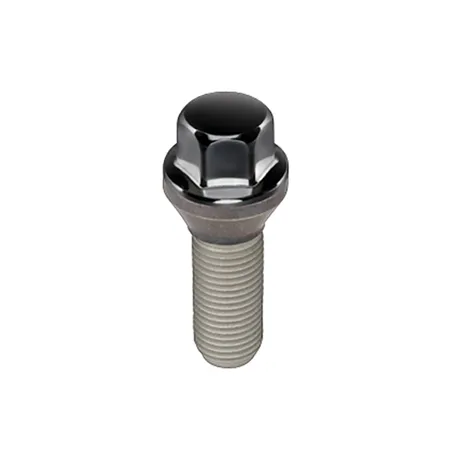 McGard Hex Lug Bolt (Cone Seat) M14X1.25 / 17mm Hex / 27.5mm Shank Length (Box of 50) - Black