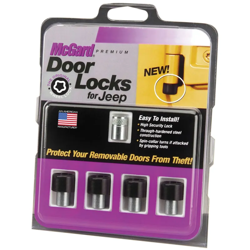 McGard 07-17 Jeep Wrangler JK / Unlimited JK 4-Door Lock Set - (4 Locks)