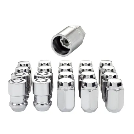 McGard 5 Lug Hex Install Kit (Clamshell) w/Locks (Cone Seat Nut) 1/2-20 / 13/16 Hex - Chrome