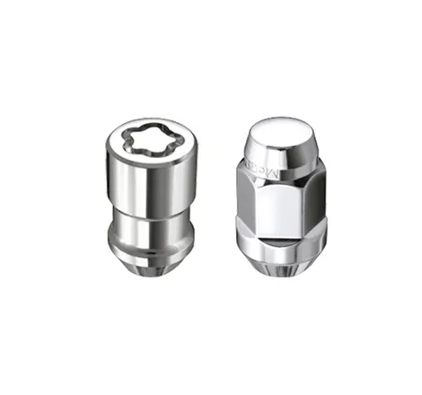 McGard 5 Lug Hex Install Kit w/Locks (Cone Seat Nut / Bulge) 1/2-20 / 3/4 Hex / 1.45in. L - Chrome