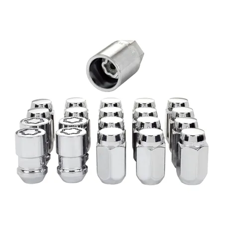 McGard 5 Lug Hex Install Kit (Clamshell) w/Locks (Cone Seat Nut) M12X1.5 / 13/16 Hex - Chrome