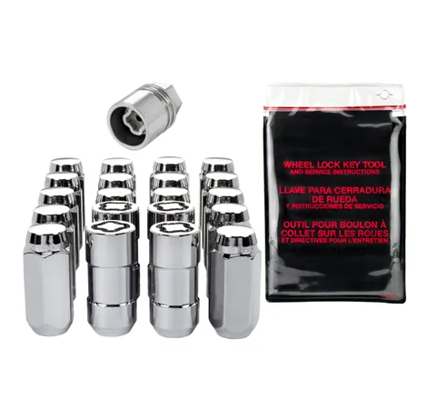 McGard 5 Lug Hex Install Kit w/Locks (Cone Seat Nut) M12X1.75 / 13/16 Hex / 1.815in. L - Chrome