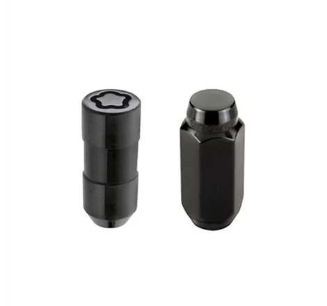 McGard 8 Lug Hex Install Kit w/Locks (Cone Seat Nut) M14X1.5 / 22mm Hex / 1.945in. Length - Black