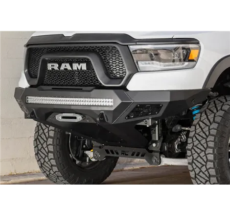 Addictive Desert Designs 2019 Ram Rebel 1500 Stealth Fighter Fr Bumper w/Winch&Parking Sensor Mounts