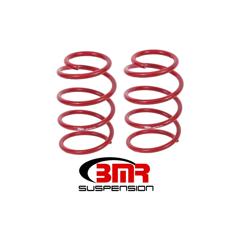 BMR 05-14 S197 Mustang GT Front Performance Version Lowering Springs - Red