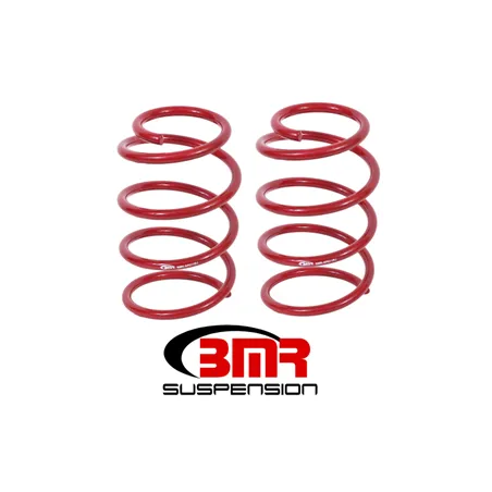 BMR 05-14 S197 Mustang GT Front Performance Version Lowering Springs - Red