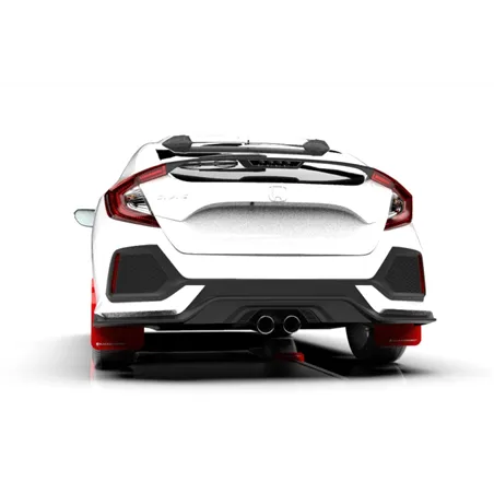 Rally Armor 17-21 Honda Civic Sport/Sport Touring Red UR Mud Flap w/White Logo