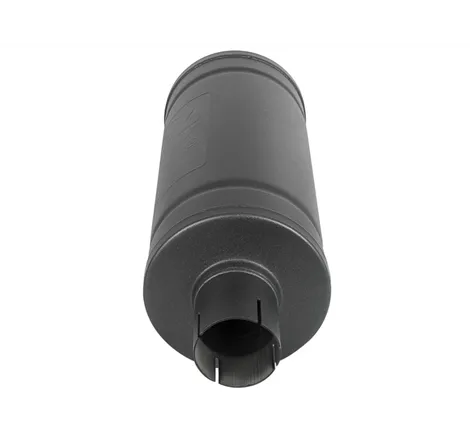 aFe MACH Force-Xp 409 SS Muffler w/ Black finish 2-1/2in Inlet & Oulet 14in x 16in Diameter