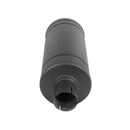 aFe MACH Force-Xp 409 SS Muffler w/ Black finish 2-1/2in Inlet & Oulet 14in x 16in Diameter