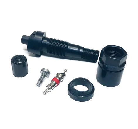 Schrader TPMS Service Pack - Black Anodized Stem and Nut - Fits EZ-sensors - 10 Pack