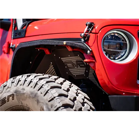 DV8 Offroad 2018+ Jeep Wrangler JL Front Inner Fenders - Black