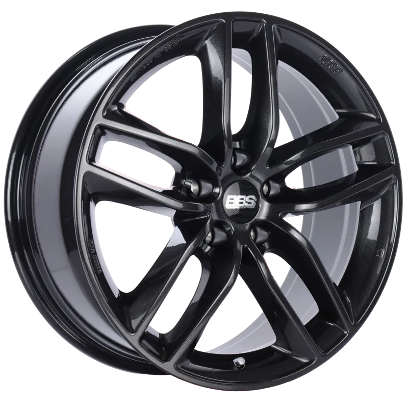 BBS SX 18x8 5x120 ET30 Crystal Black Wheel -82mm PFS/Clip Required