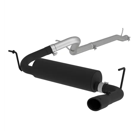 MBRP 12 Jeep Wrangler/ Rubicon 3.6L Cat Back Single Rear Exit Black Exhaust