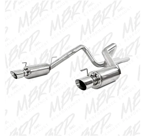 MBRP 05-09 Ford Shelby GT500 / GT Dual Split Rear Street Version 4in Tips T409 Exhaust System