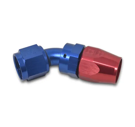 Russell Performance -12 AN Red/Blue 45 Degree Full Flow Hose End