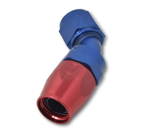 Russell Performance -12 AN Red/Blue 45 Degree Full Flow Hose End