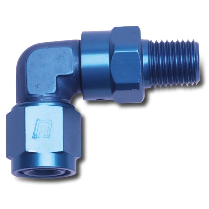 Russell Performance -10 AN 90 Degree Female to Male 1/2in Swivel NPT Fitting