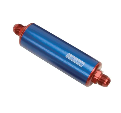 Russell Performance Red/Blue Anodized Aluminum (8-1/4in Length -10 male inlet/outlet)