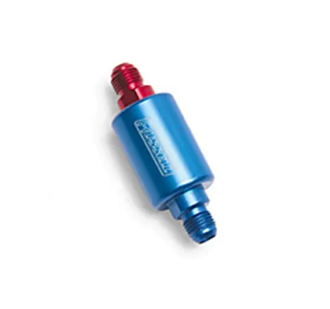 Russell Performance Red/Blue Anodized (3in Length 1-1/4in dia. -6 male inlet/outlet)