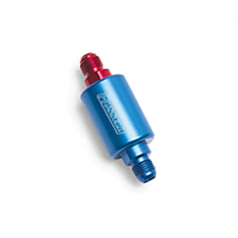 Russell Performance Red/Blue Anodized (3in Length 1-1/4in dia. -6 male inlet/outlet)