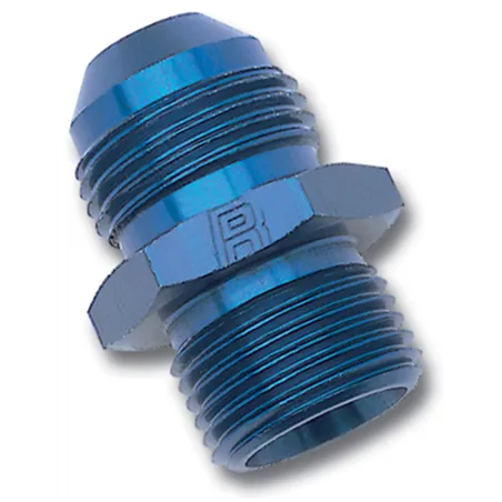 Russell Performance -10 AN Flare to 14mm x 1.5 Metric Thread Adapter (Blue)