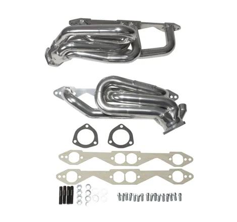 BBK 96-98 GM Truck SUV 5.0 5.7 Shorty Tuned Length Exhaust Headers - 1-5/8 Silver Ceramic