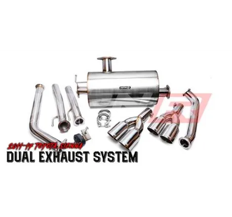 Weapon R 11-17 Toyota Sienna 3.5L Axle Back Exhaust w/Slant Cut Tips