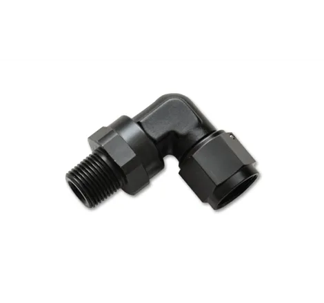 Vibrant -12AN to 3/4in NPT Female Swivel 90 Degree Adapter Fitting