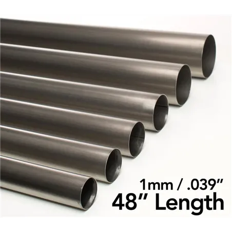 Ticon Industries .5in Diameter x 48in Length 1mm/.039in Wall Thickness Titanium Tube