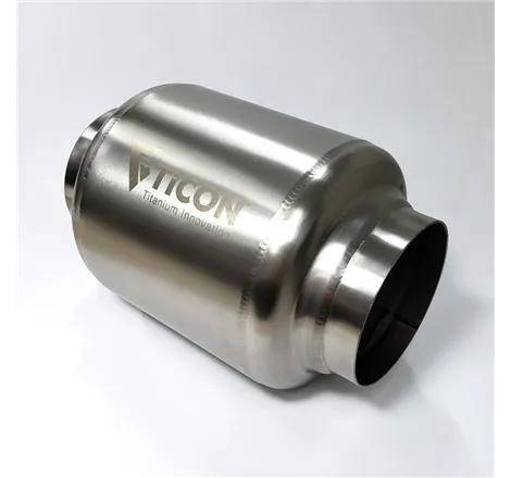 Ticon Industries 7in OAL 3.0in In/Out Ultralight Titanium Muffler