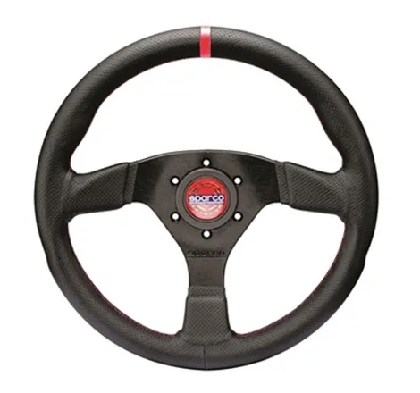 Sparco Steering Wheel R383 Champion Black Leather / Black Stitching