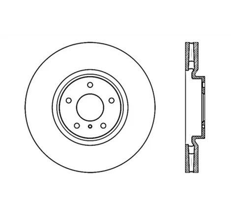 StopTech 08-13 Infiniti G37 Cryo Sportstop Drilled Left Front Rotor