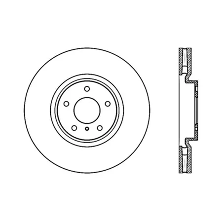 StopTech 08-13 Infiniti G37 Cryo Sportstop Drilled Left Front Rotor