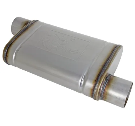 MACH Force-Xp 409 SS Muffler 3in ID Offset/Offset x 4in H x 9in W x 14in L - Oval Body