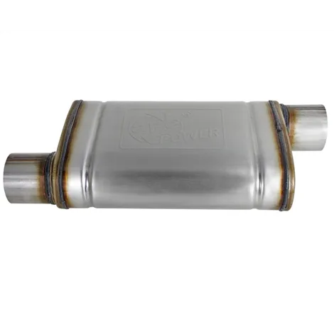 MACH Force-Xp 409 SS Muffler 3in ID Offset/Offset x 4in H x 9in W x 14in L - Oval Body