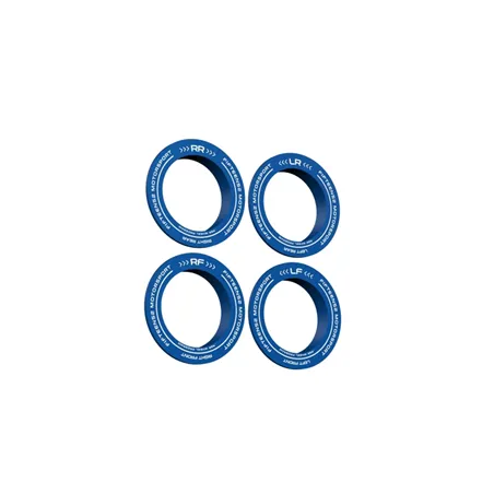 fifteen52 Holeshot RSR Center Ring - Corner Designation Set of Four - Blue