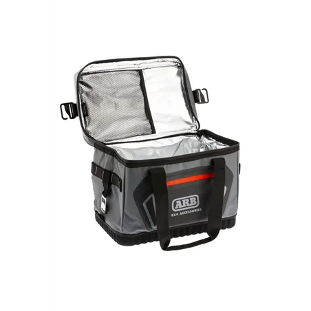 ARB Cooler Bag Charcoal w/ Red Highlights 15in L x 11in W x 9in H Holds 22 Cans