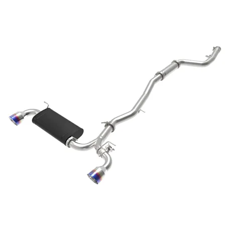 aFe POWER Takeda 2020 Toyota Supra L6-3.0L (t) 3in-2.5in 304 SS CB Exhaust Blue Flame Tips