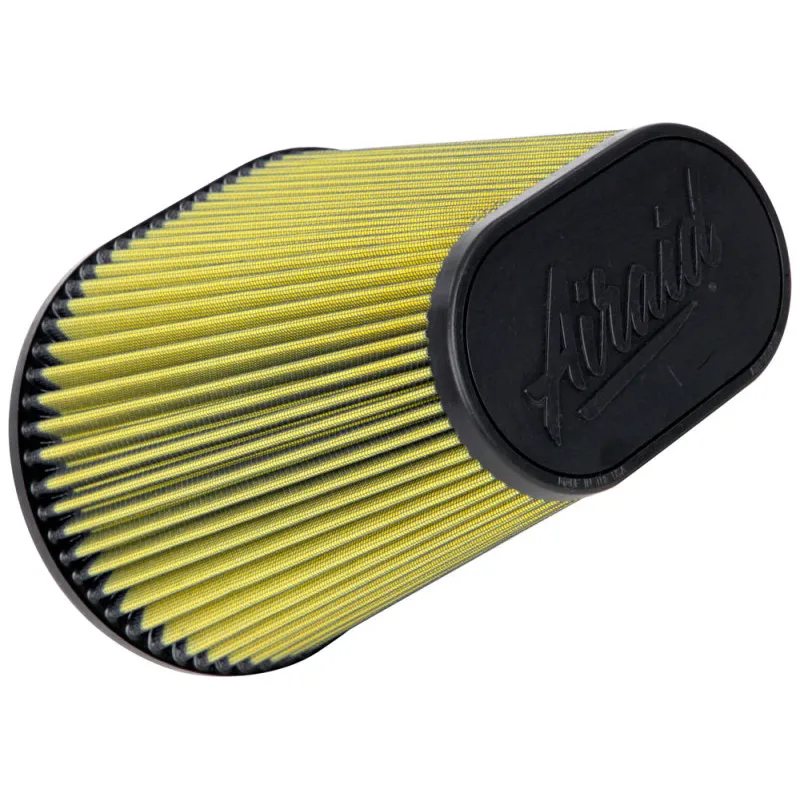 Airaid Universal Air Filter - Cone 6in FLG x 10-3/4x7-3/4in B x 7x4in T x 9in H - Synthaflow